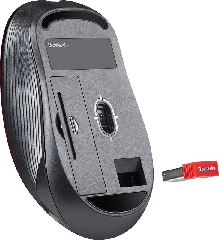 Мышь беспроводная Defender Gassa MM-105 Red (52103)
