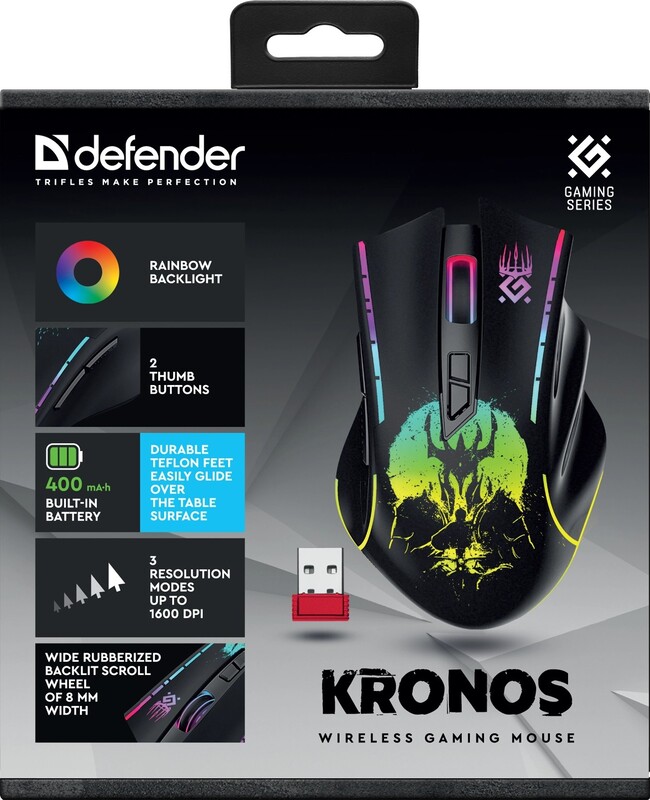 Миша бездротова Defender Kronos GM-695 Black (52695)