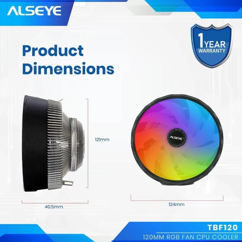 Кулер процесорний Alseye TBF-120 (AS.01.07.0221)