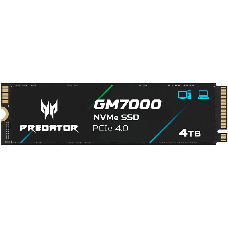 Накопичувач SSD 4TB Acer GM7000 Predator M.2 2280 PCIe 4.0 x4 3D NAND TLC (BL.9BWWR.107)