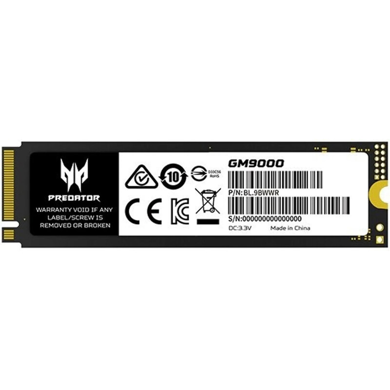 Накопичувач SSD 8TB Acer GM9000 Predator M.2 2280 PCIe 5.0 x4 3D NAND TLC (BL.9BWWR.142)
