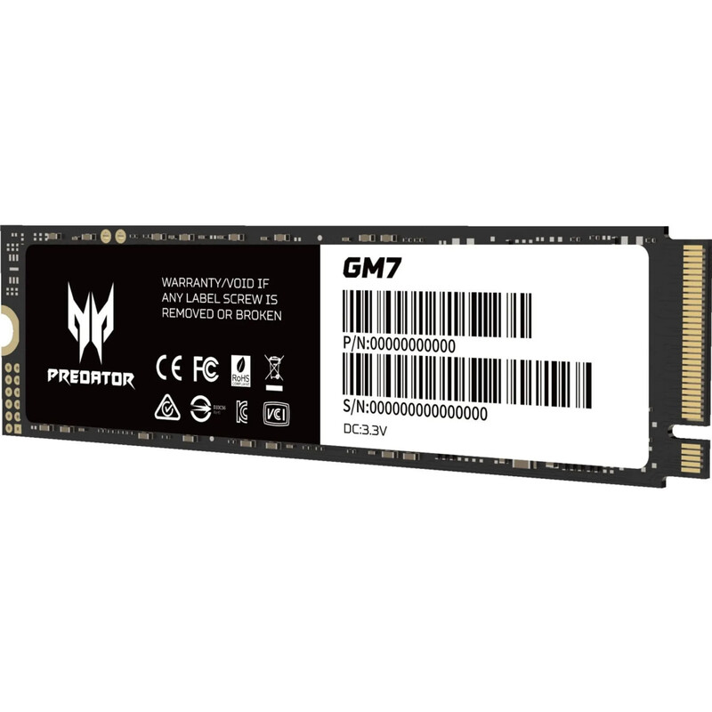 Накопитель SSD 2TB Acer GM7 Predator M.2 2280 PCIe 4.0 x4 3D NAND (BL.9BWWR.119)