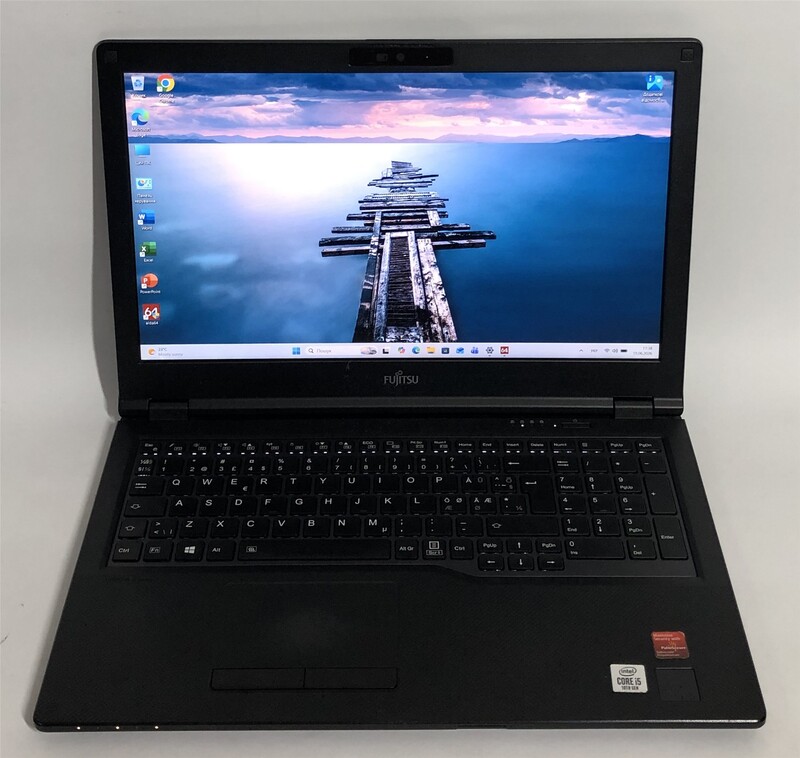 Ноутбук Fujitsu Lifebook E5510 / 15.6" FullHD IPS / i5-10210U / 8GB / 256GB SSD / 4G/LTE / Win11Pro / Backlight / сканер відбитка - Б/в