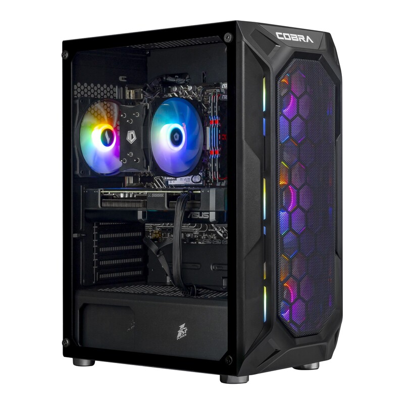 Игровой компьютер COBRA Go RX 9060 / Core i5 14400F / RAM 32GB / SSD 500GB / Win 11 (R5G23176)