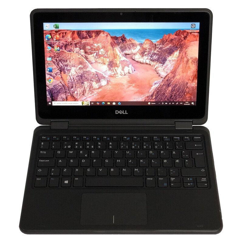 Ноутбук Dell Latitude 3190 2-in-1 / 11.6" (1366x768) IPS Touch / Pentium Silver N5000 / 4GB / 128GB SSD / Win10Pro - Б/у