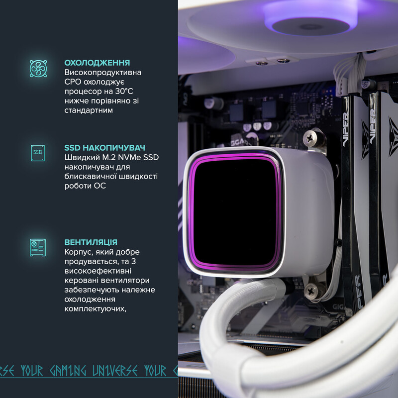 Ігровий комп`ютер ASGARD GAMER 5060 Ti 8GB / Ryzen 5 9600X / DDR5 32GB / SSD 1TB (ASG-G-5060T8-7511)