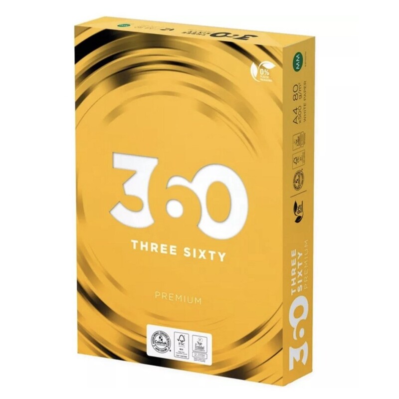 Бумага 360 Premium 80г/м2, A4, 500л, class B, белизна 161% CIE