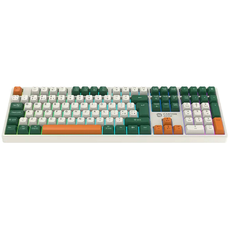 Клавіатура бездротова Canyon Shadder GKW-11 White (CND-SKBW11)