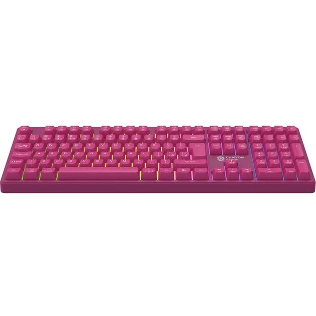 Клавіатура бездротова Canyon Fortnax GKW-2 Pink (CND-SKBW2)