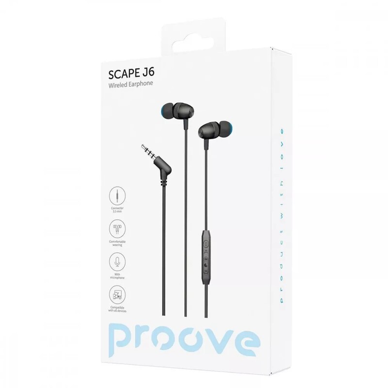 Гарнітура Proove Scape J6 Black (WESJ60000801)