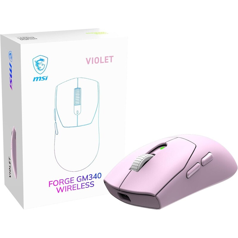 Миша бездротова MSI Forge GM340 Wireless Violet