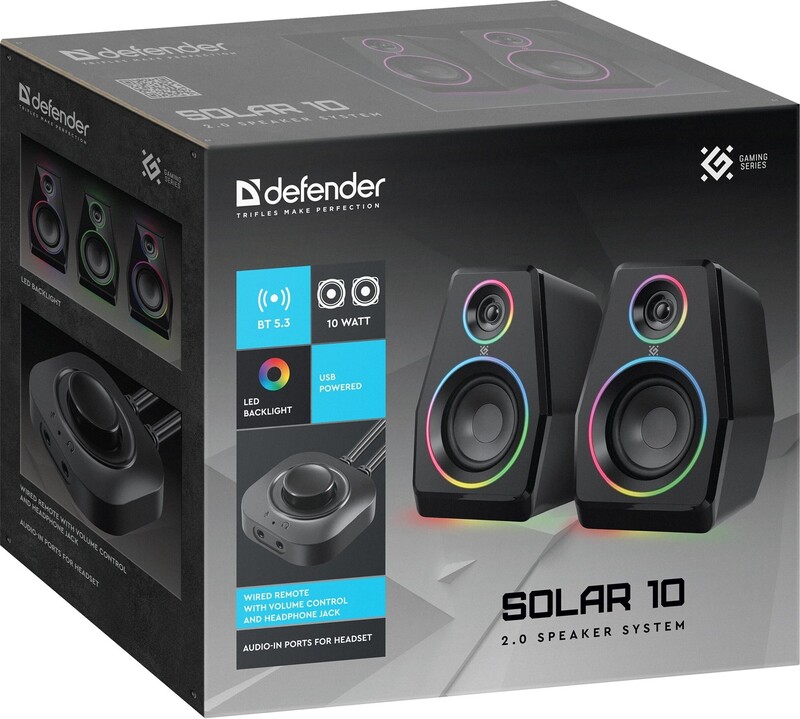 Акустична система Defender Solar 10 Black (65940)