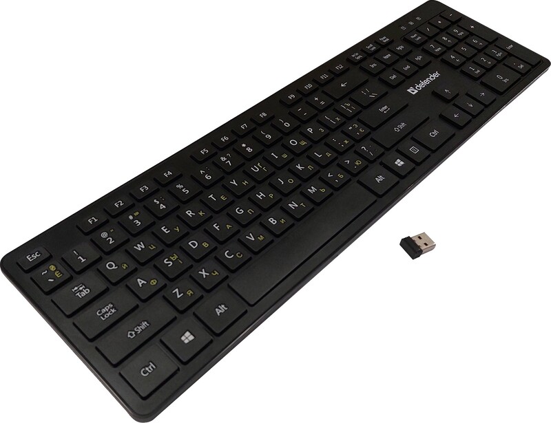 Клавіатура бездротова Defender Comfort MT UKR Black (450950)