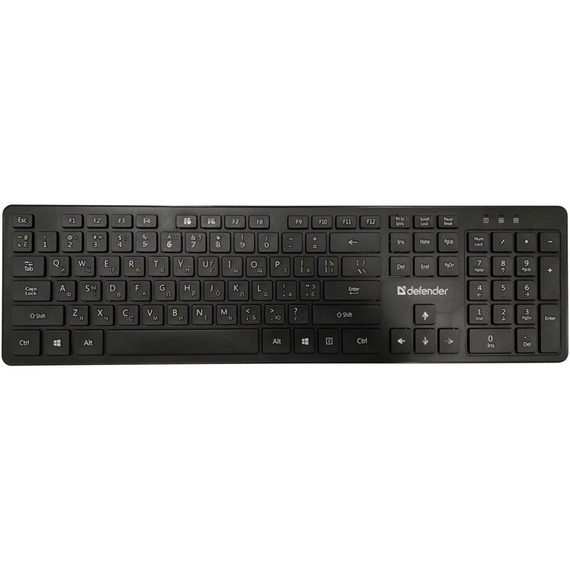 Клавіатура бездротова Defender Comfort MT UKR Black (450950)
