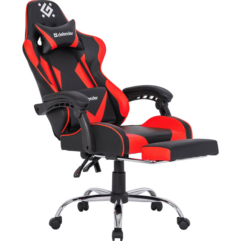Кресло для геймеров Defender Pilot Black/Red (64354)