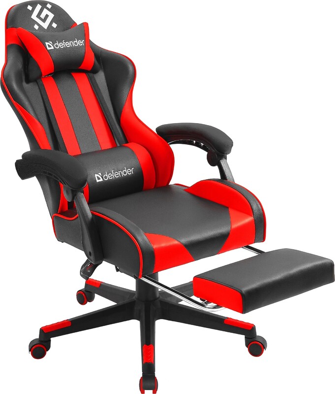 Кресло для геймеров Defender Rock Black/Red (64346)