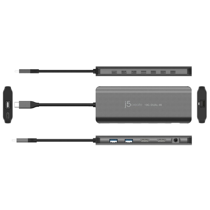 Док-станція J5create USB-C 5-в-1 (JCD398-N)