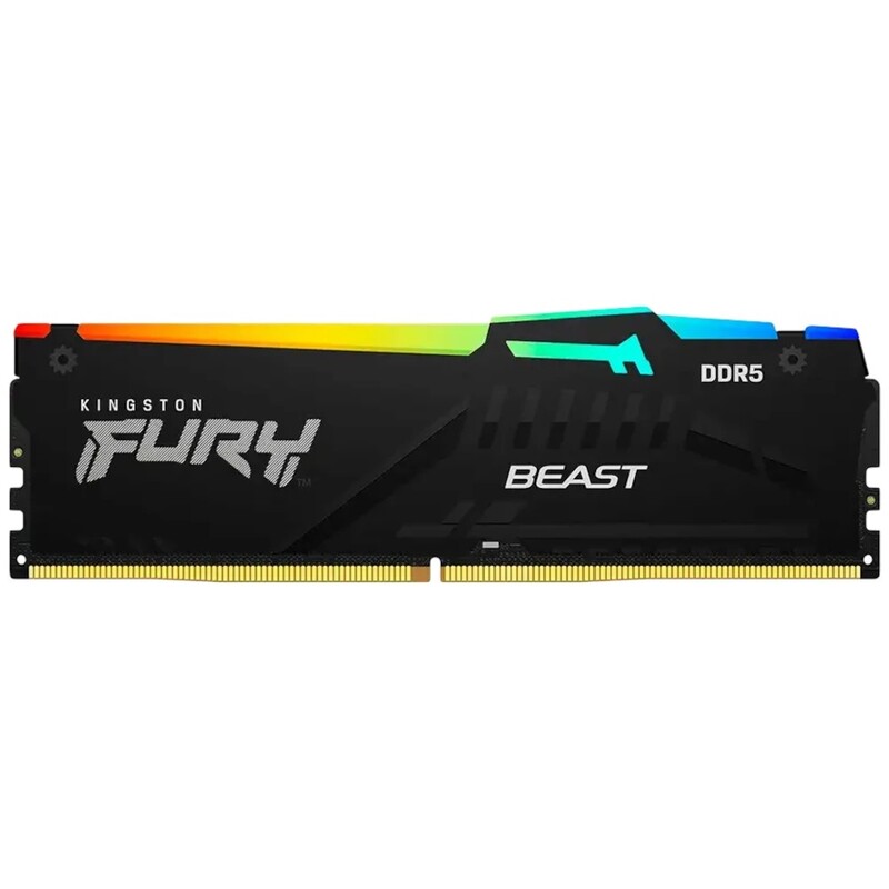 Модуль пам`яті DDR5 8GB/6000 Kingston FURY Beast RGB EXPO Black (KF560C30BBEA-8)