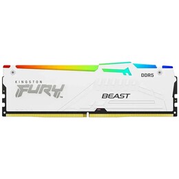 Модуль пам`яті DDR5 32GB/6000 Kingston FURY Beast RGB White EXPO (KF560C30BWEA-32)