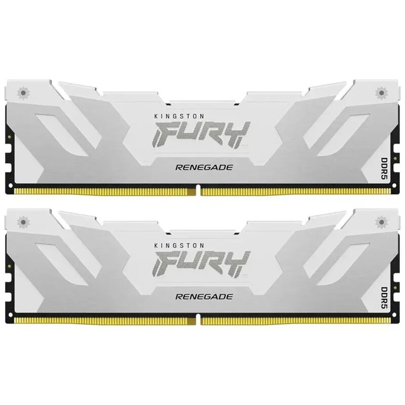 Модуль пам`яті DDR5 2x32GB/6400 Kingston FURY Renegade White XMP (KF564C32RWK2-64)
