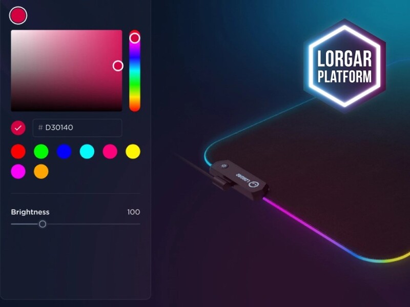 Iгрова поверхня Lorgar Steller 919 RGB USB Black (LRG-GMP919)