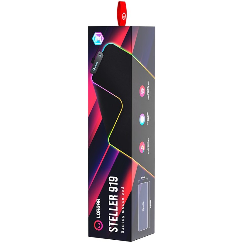 Iгрова поверхня Lorgar Steller 919 RGB USB Black (LRG-GMP919)