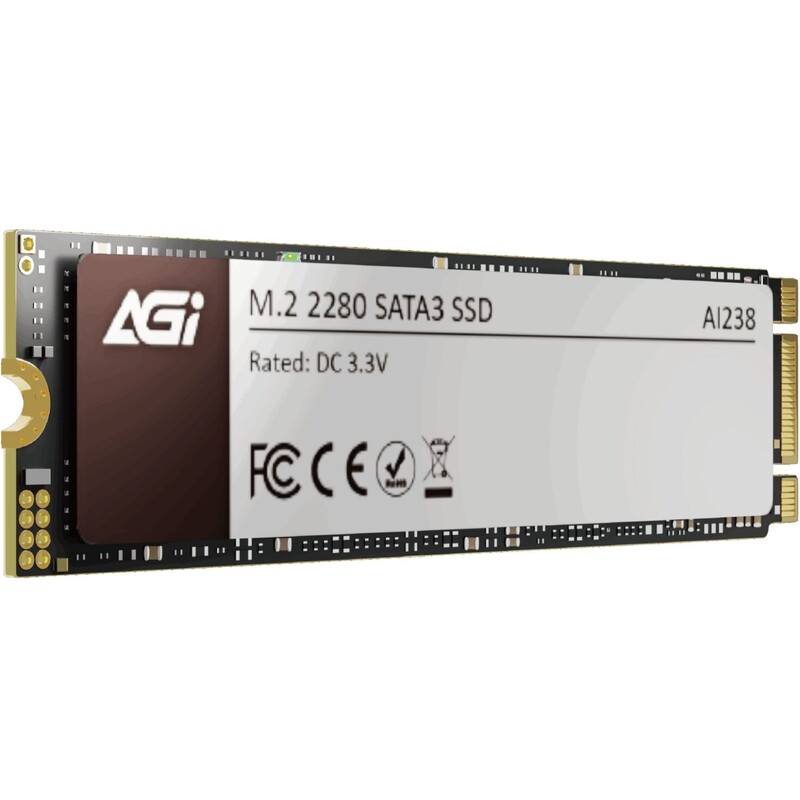 Накопитель SSD 512GB AGI AI238 M.2 2280 SATAIII 3D NAND (AGI512G80AI238)