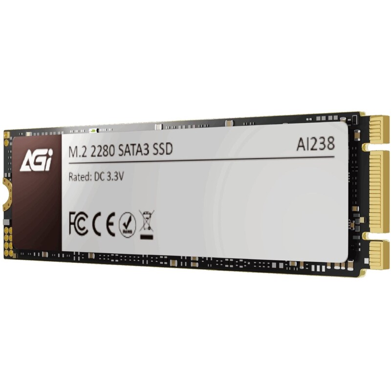 Накопитель SSD 512GB AGI AI238 M.2 2280 SATAIII 3D NAND (AGI512G80AI238)