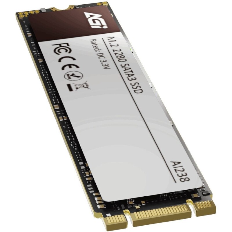 Накопитель SSD 512GB AGI AI238 M.2 2280 SATAIII 3D NAND (AGI512G80AI238)