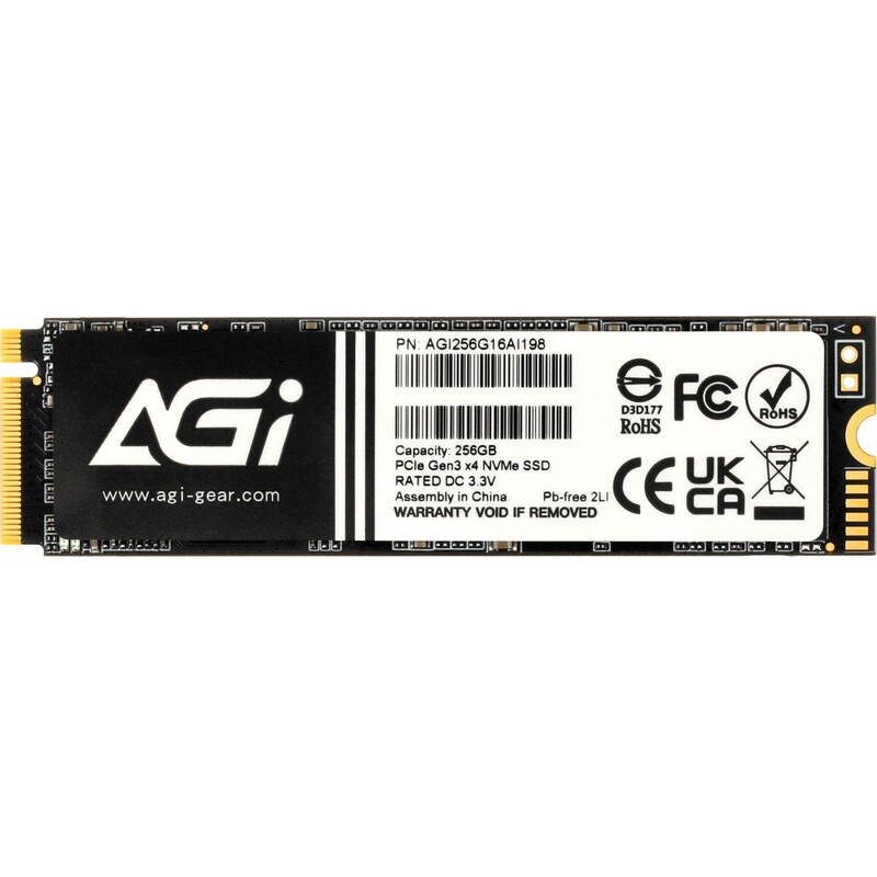 Накопичувач SSD 256GB AGI AI198 M.2 2280 PCIe 3.0 x4 NVMe 3D NAND (AGI256G16AI198)