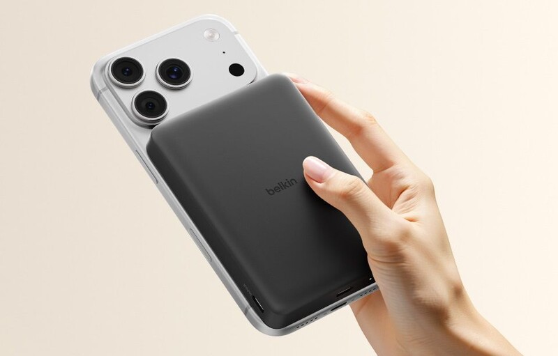 Універсальна мобільна батарея Belkin Power Bank Slim Magnetic 10000mAh 15W Black (BPD015HQBK)
