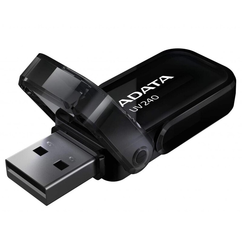 Флеш-накопичувач USB 32GB A-Data UV240 Black (AUV240-32G-RBK)