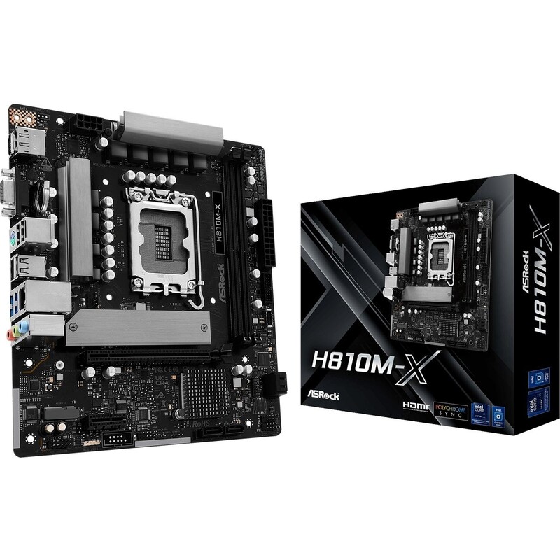 Материнская плата ASRock H810M-X Socket 1851