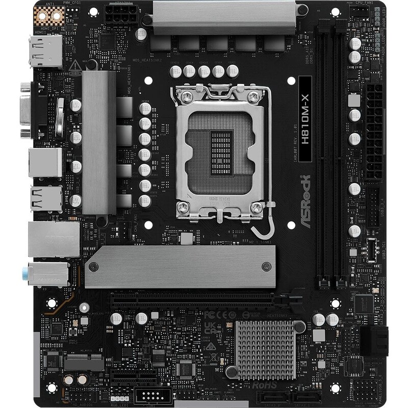 Материнская плата ASRock H810M-X Socket 1851