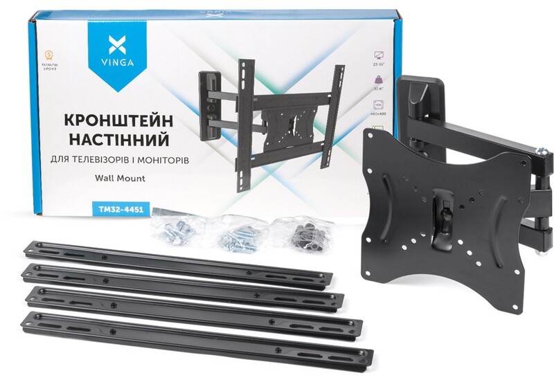 Кронштейн Vinga TM32-4451 Black (VESA400х400)