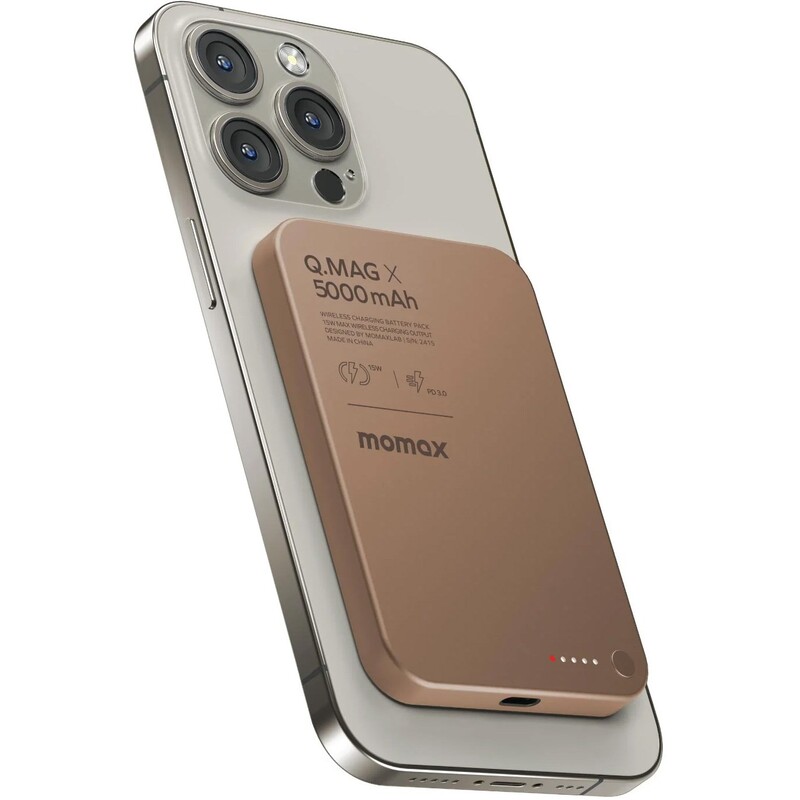 Універсальна мобільна батарея Momax Q.Mag X 5000mAh 20W Titanium (IP116AL2)