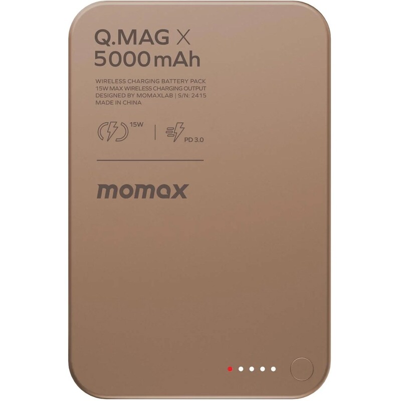 Універсальна мобільна батарея Momax Q.Mag X 5000mAh 20W Titanium (IP116AL2)