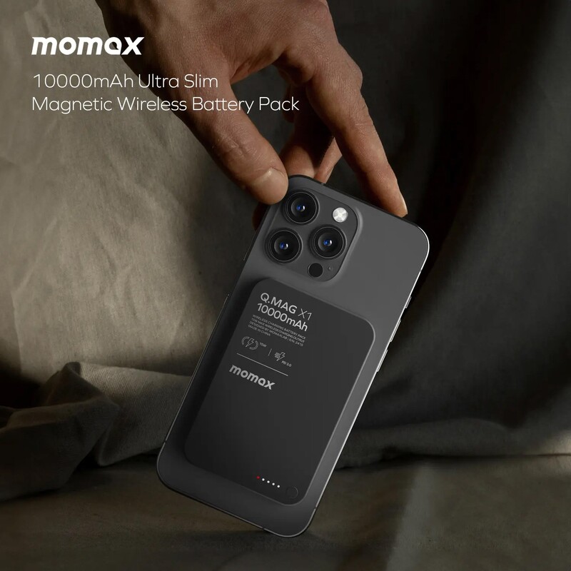 Универсальная мобильная батарея Momax Q.Mag X1 10000mAh 20W Black (IP117AD)
