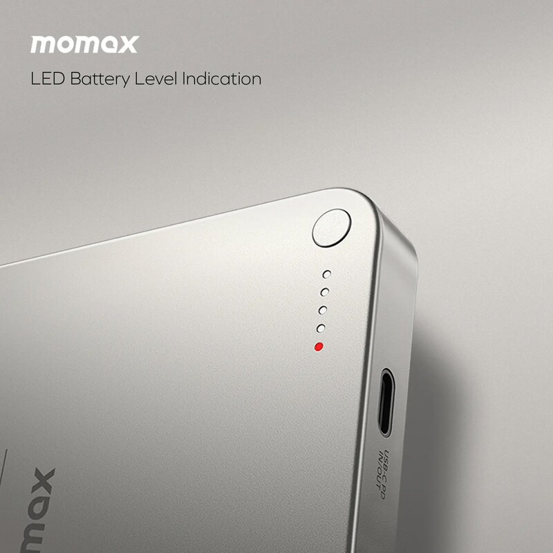 Универсальная мобильная батарея Momax Q.Mag X1 10000mAh 20W Titanium (IP117AE)