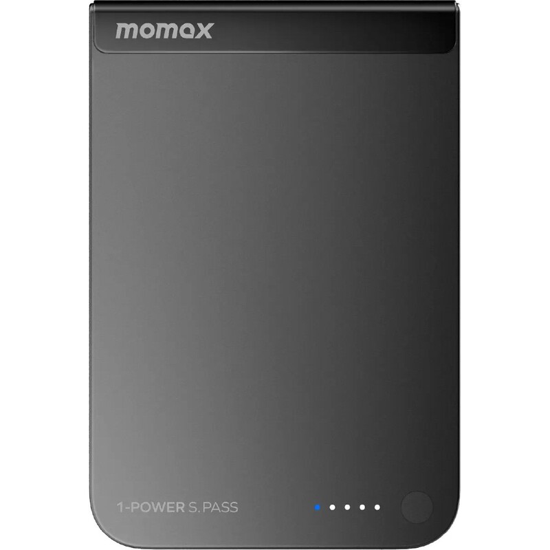 Універсальна мобільна батарея Momax 1-Power S.Pass Qi2 5000mAh 20W Black (IP161Q2D)
