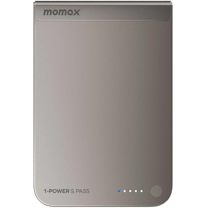 Універсальна мобільна батарея Momax 1-Power S.Pass Qi2 5000mAh 20W Titanium (IP161Q2L)