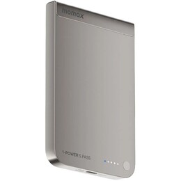 Універсальна мобільна батарея Momax 1-Power S.Pass Qi2 5000mAh 20W Titanium (IP161Q2L)