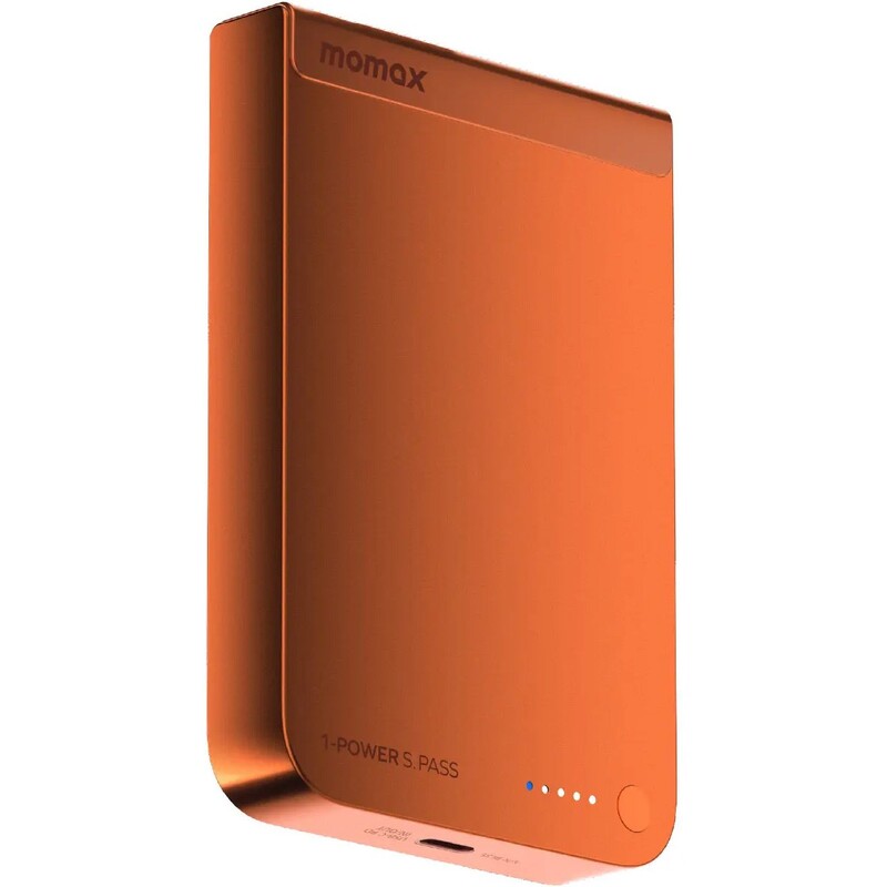 Універсальна мобільна батарея Momax 1-Power S.Pass Qi2 10000mAh 30W Orange (IP162Q2M)