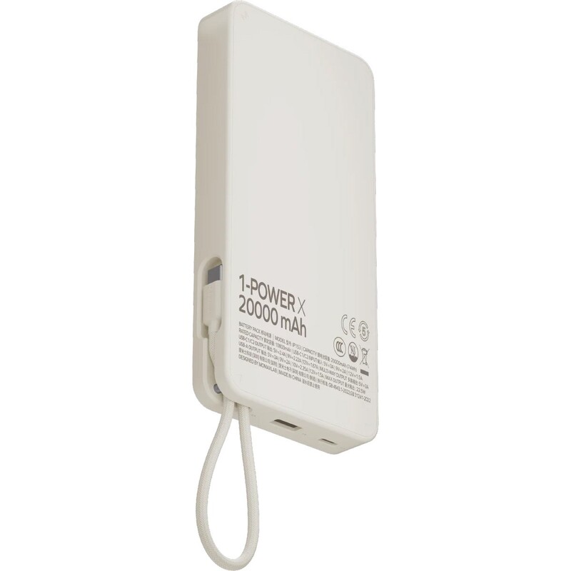 Універсальна мобільна батарея Momax 1-Power X 20000mAh 30W White (IP153W)