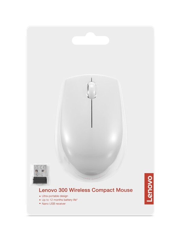Мышь беспроводная Lenovo 300 Wireless Cloud Grey (GY51L15677)