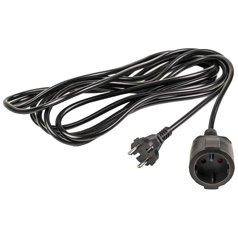 Удлинитель PowerPlant JY-3021/5 (PPEA08M50S1) 1 розетка, 5 м, черный