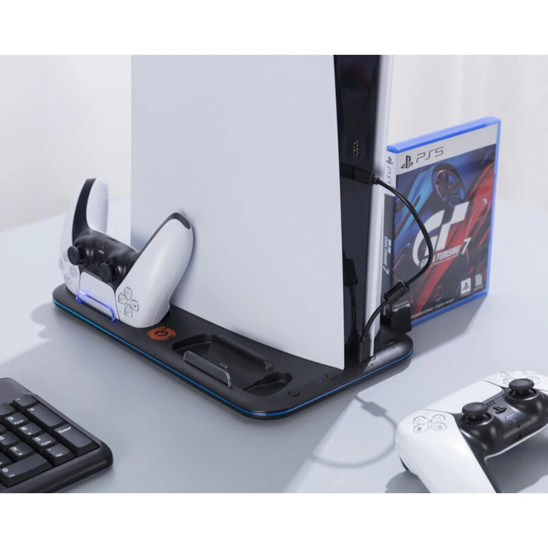 Мультифункціональна зарядна підставка Canyon CS-51 для PS5 Black (CND-CSPS5B-1)