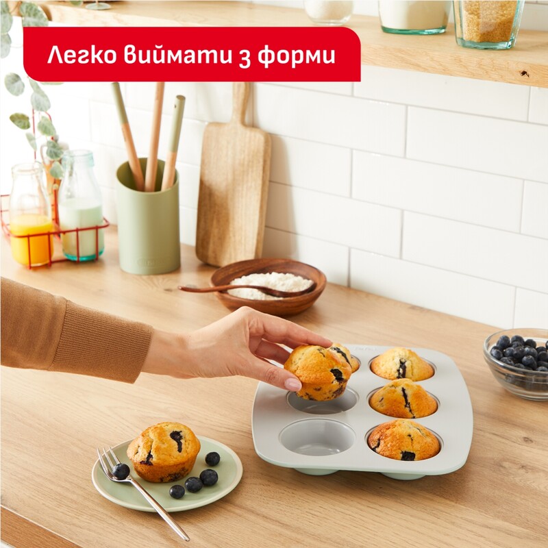 Форма для выпечки 6 маффинов Tefal Ceramik (J1755604)