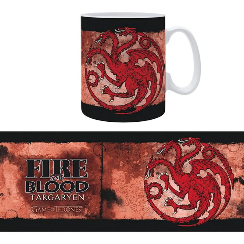Чашка Abystyle Game of Thrones Fire and Blood Targaryen 460 мл (ABYMUG066)