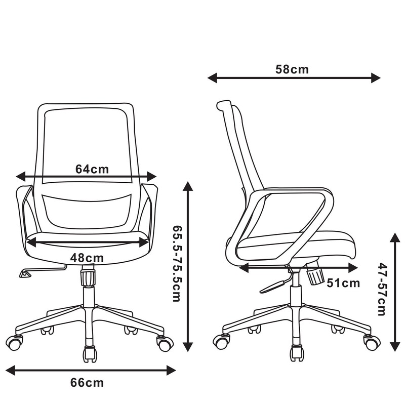 Крісло офісне 2E Office OC140 Gray (2E-OC140-GRAY)